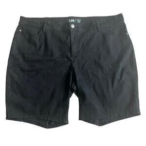 NWT! Lee Black Regular Fit Bermuda Mid Rise Short Size 26W